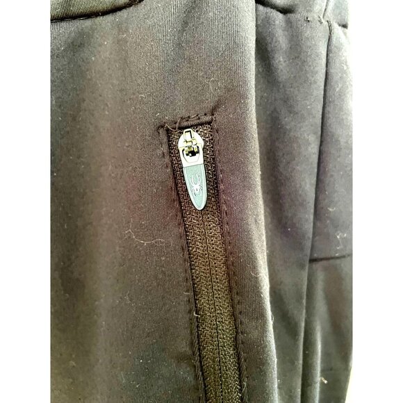 Mens Spyder Active Black Jogger Pants With Zip Pockets & Drawstring Waist Size L - Picture 3 of 5